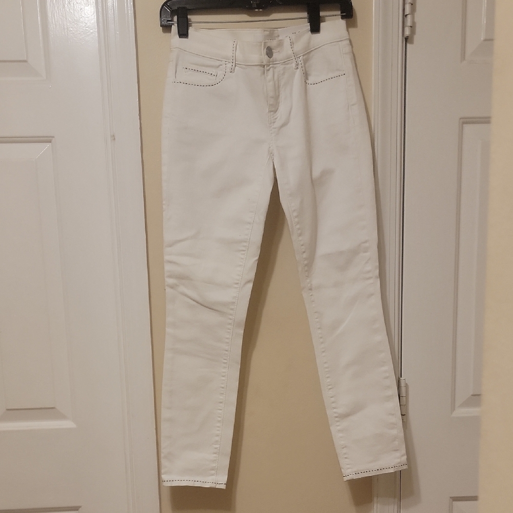 LOFT White Modern Skinny Crop Jeans